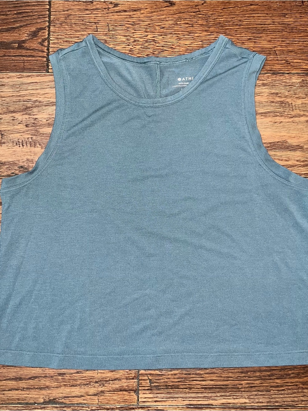 Athleta - With Ease Muscle Tank Top - Dusty Teal - Sz XXS